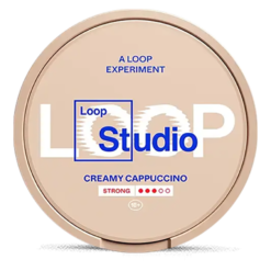 LOOP Creamy Cappuccino Strong 9.4mg nicotine pouches can