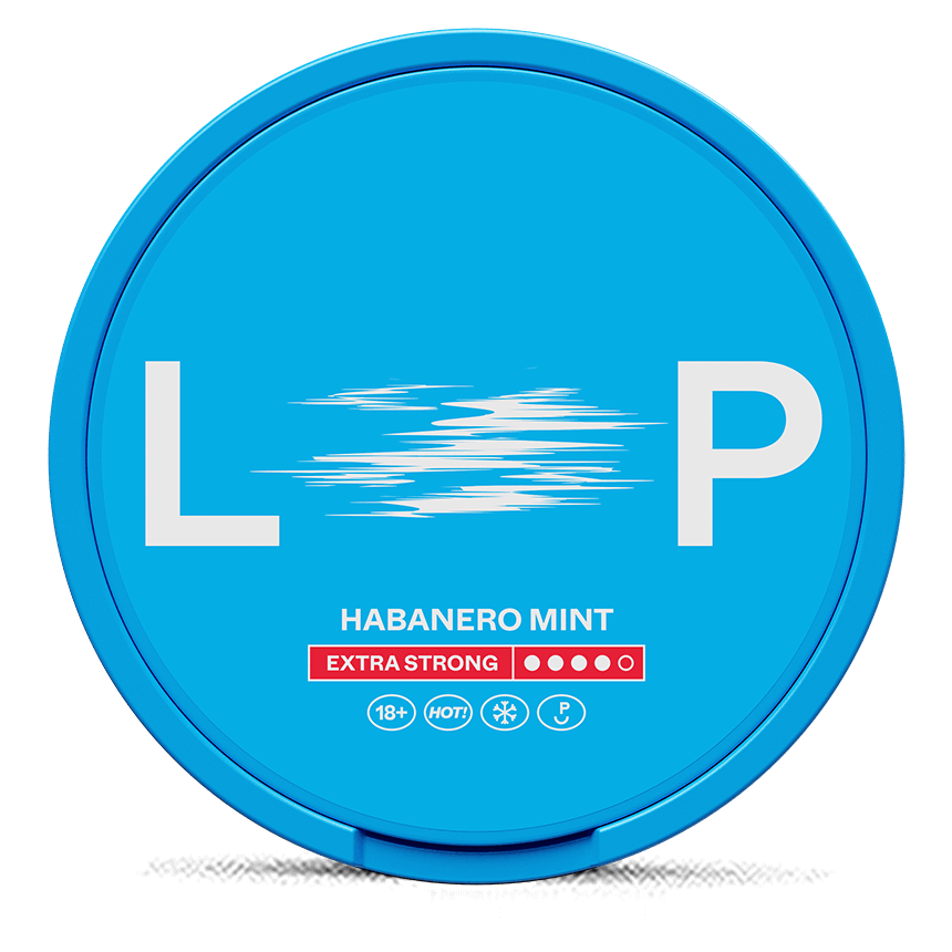 LOOP Habanero Mint Extra Strong 12.5mg nicotine pouches can