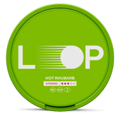 LOOP Hot Rhubarb Strong 9.4mg nicotine pouches can