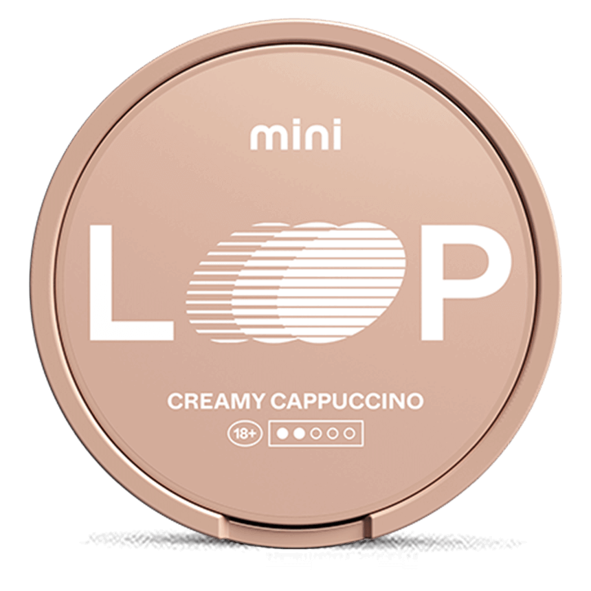 LOOP Mini Creamy Cappuccino 6.8mg nicotine pouches can