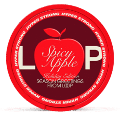 LOOP Spicy Apple Hyper Strong 15.6mg nicotine pouches can