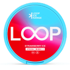 LOOP Strawberry Ice Strong 9.4mg nicotine pouches can