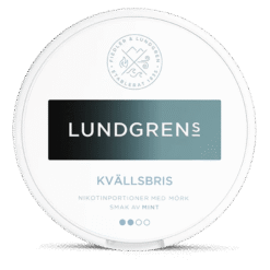 Lundgrens Kvällsbris 8mg nicotine pouches can