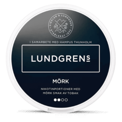 Lundgrens Mörk 8mg nicotine pouches can