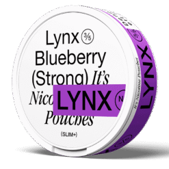 Lynx Blueberry Strong 10.5mg nicotine pouches can