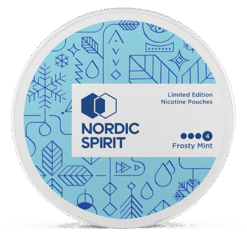Nordic Spirit Frosty Mint Extra Strong 10.5mg nicotine pouches can