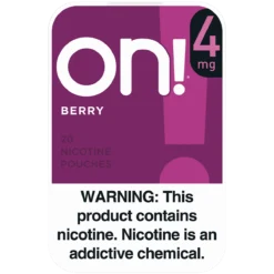 on! Berry 4mg nicotine pouches can