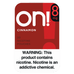 on! Cinnamon 8mg nicotine pouches can