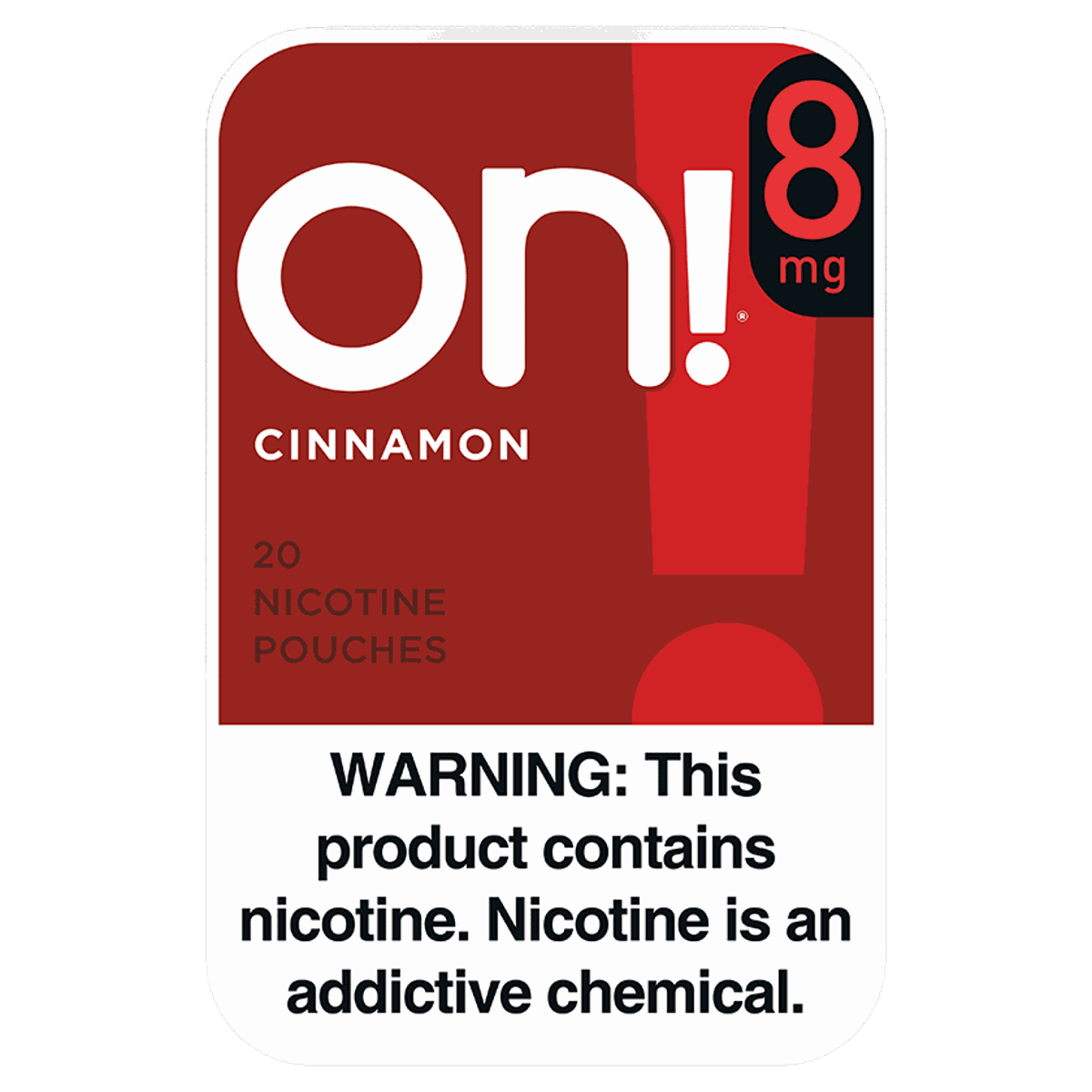 on! Cinnamon 8mg nicotine pouches can