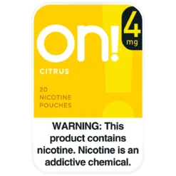 on! Citrus 4mg nicotine pouches can