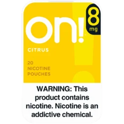 on! Citrus 8mg nicotine pouches can