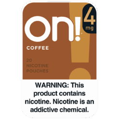 on! Coffee 4mg nicotine pouches can