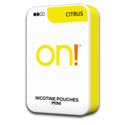 on! Mini Citrus 3mg nicotine pouches can