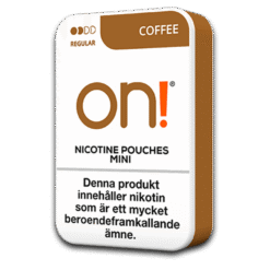 on! Mini Coffee 3mg nicotine pouches can