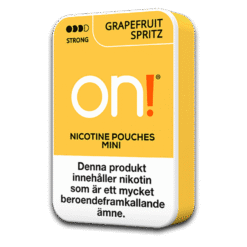 on! Mini Grapefruit Spritz Strong 6mg nicotine pouches can