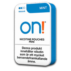 on! Mini Mint 3mg nicotine pouches can