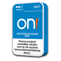 on! Mini Mint 6mg nicotine pouches can