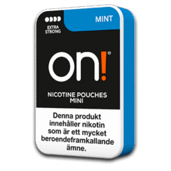 on! Mini Mint 9.2mg nicotine pouches can