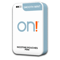 on! Mini Smooth Mint 3mg nicotine pouches can