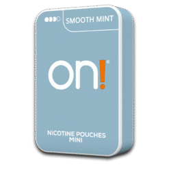 on! Mini Smooth Mint 6mg nicotine pouches can