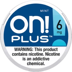on! PLUS Mint 6mg nicotine pouches can
