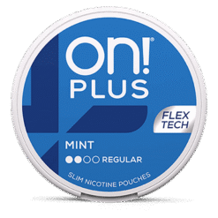on! PLUS Mint Regular 6mg nicotine pouches can