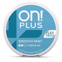 on! PLUS Smooth Mint Regular 6mg nicotine pouches can