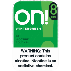 on! Wintergreen 8mg nicotine pouches can