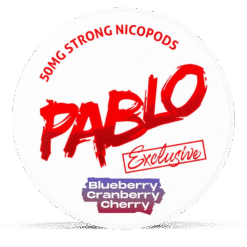 Pablo Exclusive Blueberry Cranberry Cherry 30mg nicotine pouches can
