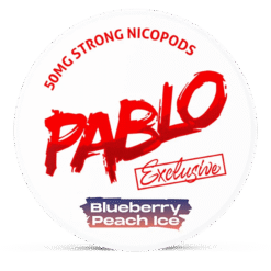 Pablo Exclusive Blueberry Peach Ice 30mg nicotine pouches can