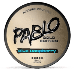 Pablo Gold Edition Blue Raspberry 17mg nicotine pouches can