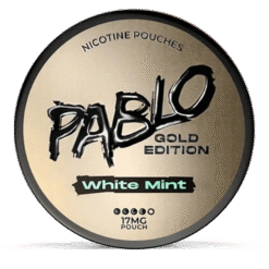 Pablo Gold Edition White Mint 17mg nicotine pouches can