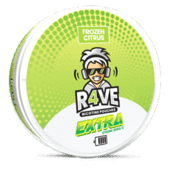 R4VE Frozen Citrus 15mg nicotine pouches can