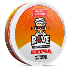 R4VE Mango Django 15mg nicotine pouches can