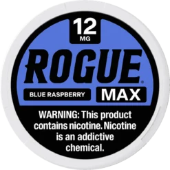 Rogue Max Blue Raspberry 12mg nicotine pouches can