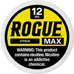 Rogue Max Citrus 12mg nicotine pouches can