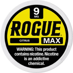 Rogue Max Citrus 9mg nicotine pouches can