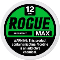 Rogue Max Spearmint 12mg nicotine pouches can