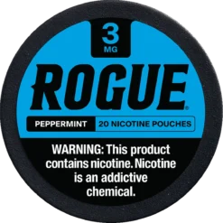 Rogue Peppermint 3mg nicotine pouches can