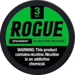 Rogue Spearmint 3mg nicotine pouches can