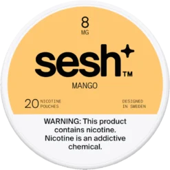 Sesh+ Mango 8mg nicotine pouches can