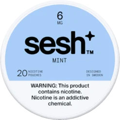 Sesh+ Mint 6mg nicotine pouches can