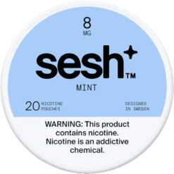 Sesh+ Mint 8mg nicotine pouches can