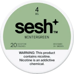 Sesh+ Wintergreen 4mg nicotine pouches can