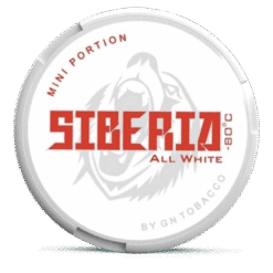 Siberia -80 Mini 20.8mg nicotine pouches can