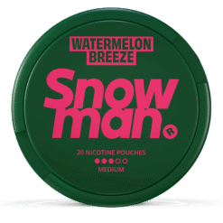 Snowman Watermelon Breeze 9mg nicotine pouches can
