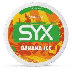 SYX Banana Ice 11.5mg nicotine pouches can