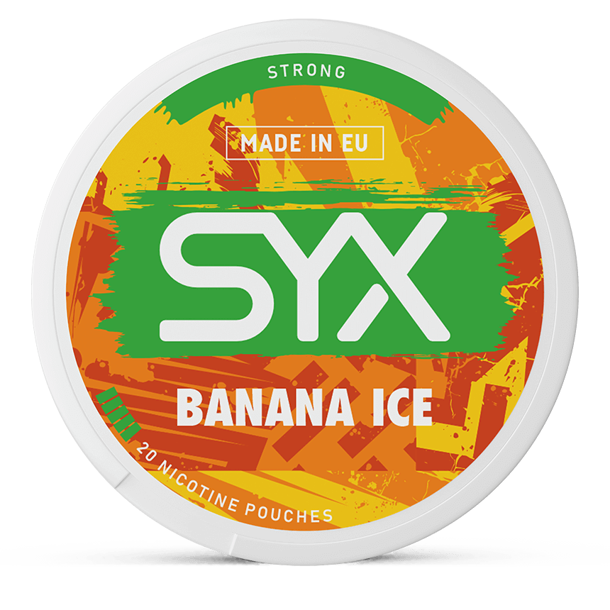 SYX Banana Ice 11.5mg nicotine pouches can