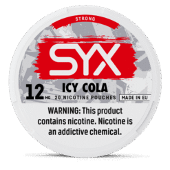 SYX Icy Cola 11.5mg nicotine pouches can