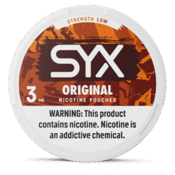 SYX Original 2.8mg nicotine pouches can